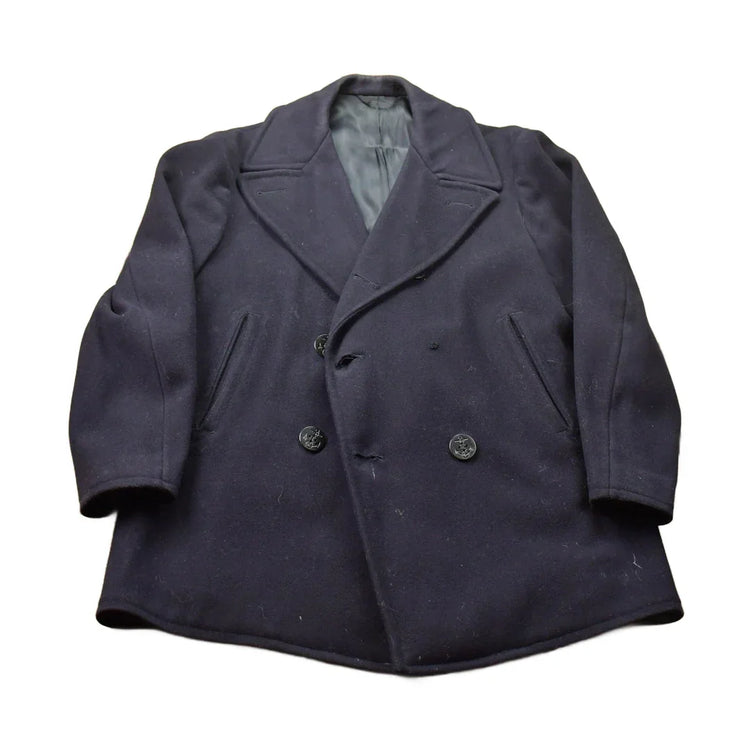Vintage 1960s Military Wool Pea Coat from propervintagecanada