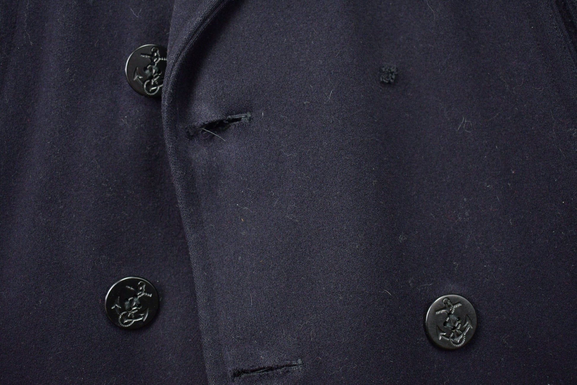 Vintage 1960s Military Wool Pea Coat from propervintagecanada