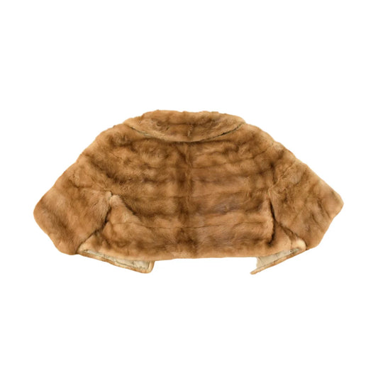 Vintage 1960s Mink Fur Cropped Jacket Women's XS from propervintagecanada