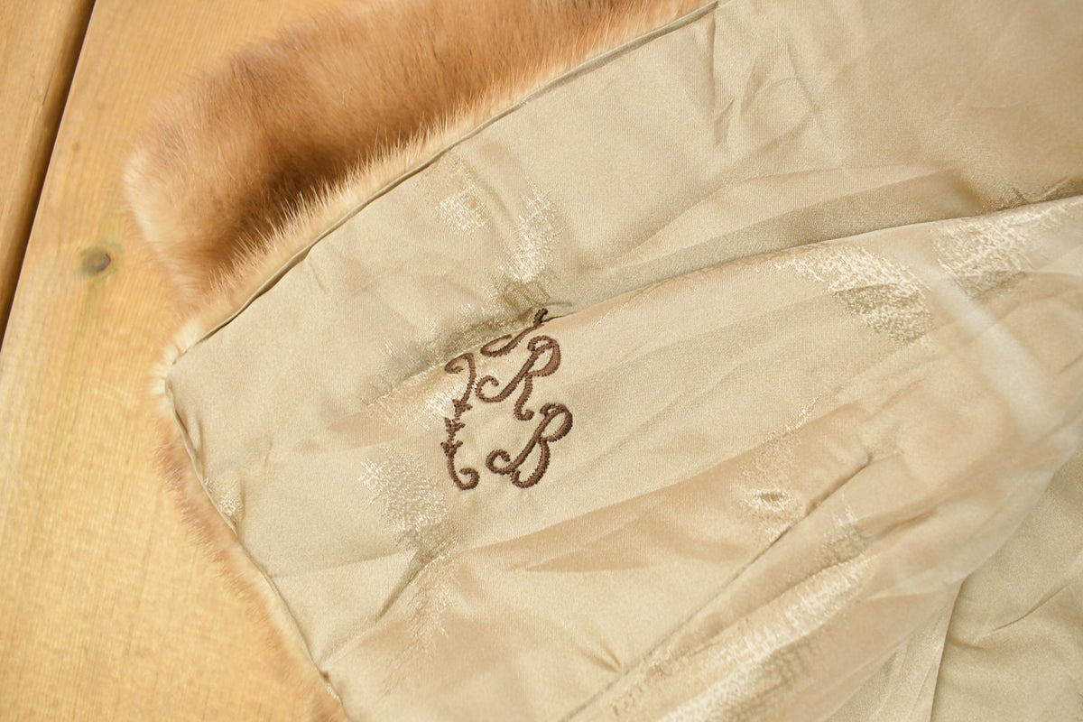 Vintage 1960s Mink Fur Cropped Jacket Women's XS from propervintagecanada