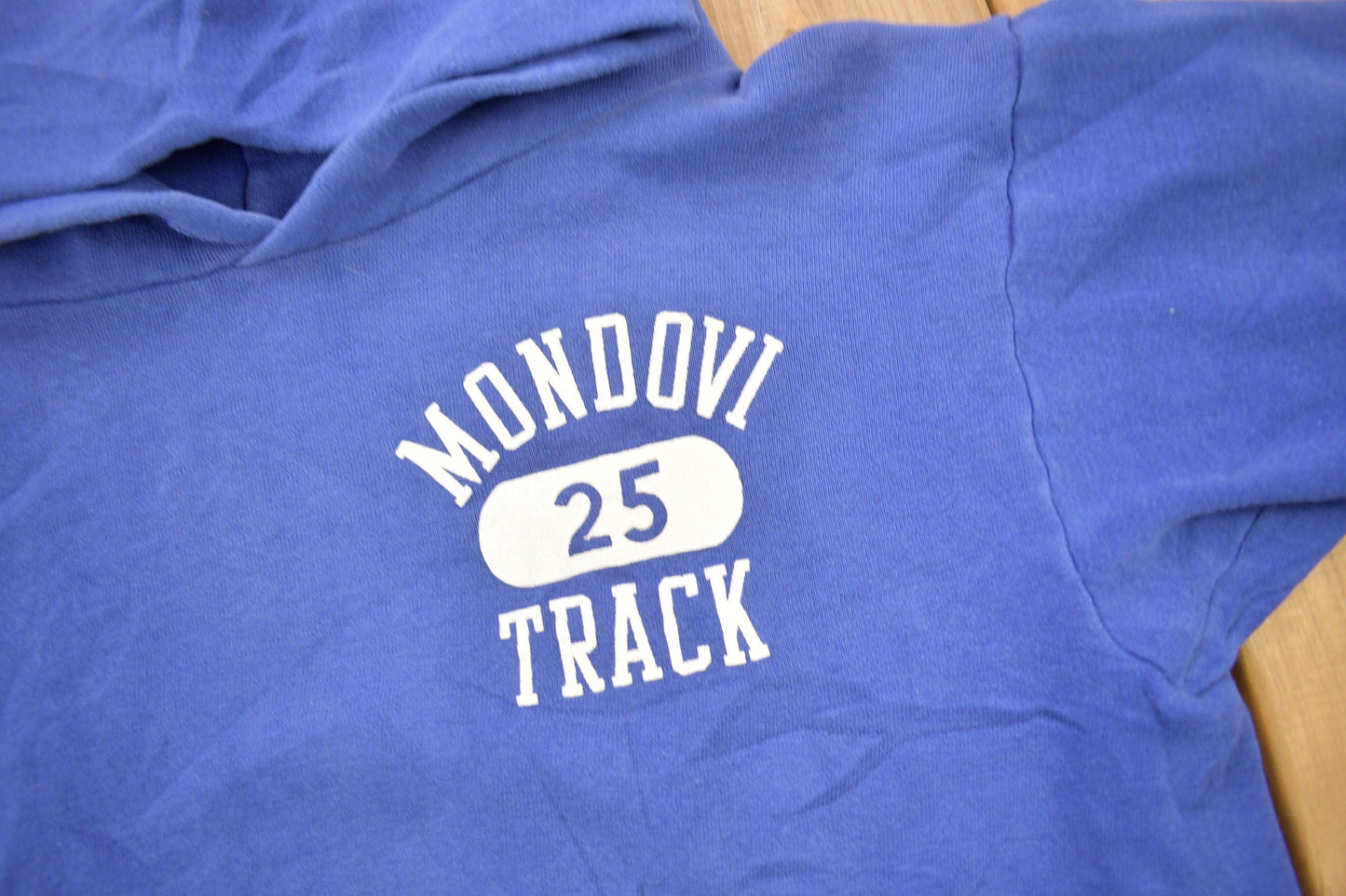 Vintage 1960s Mondovi Track Graphic Hoodie Men's S from propervintagecanada