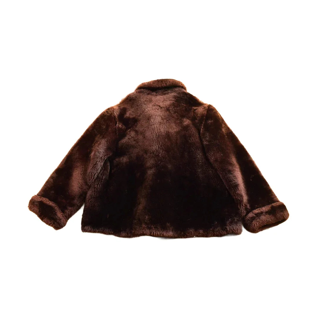 Vintage 1960s Mouton Fur Coat Adult S-M Men's Small from propervintagecanada