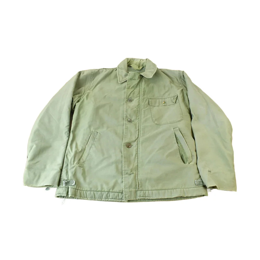 Vintage 1960s Navy Deck Jacket Men's Medium from propervintagecanada