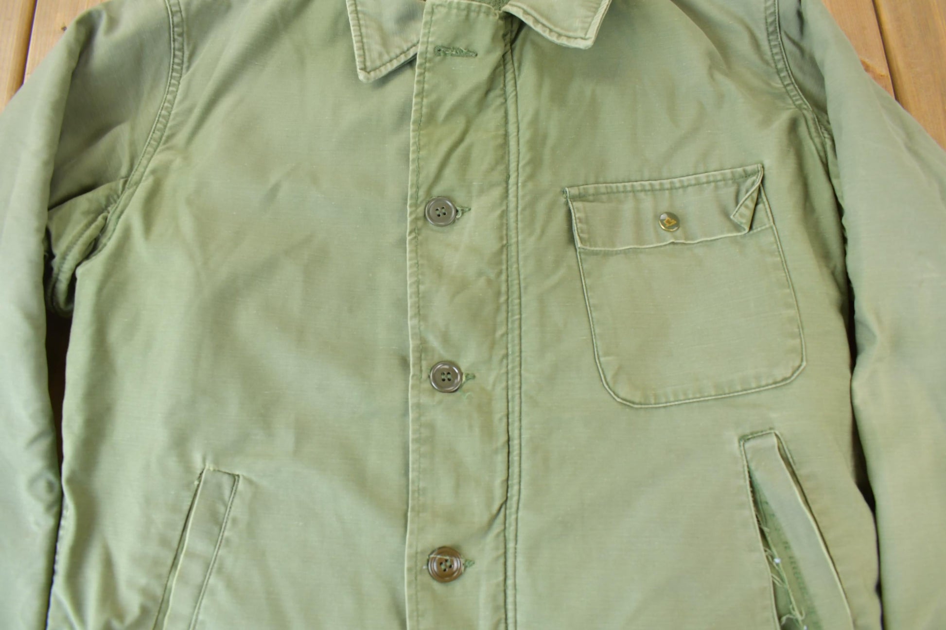 Vintage 1960s Navy Deck Jacket Men's Medium from propervintagecanada