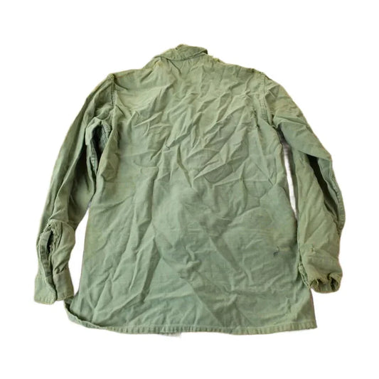 Vintage 1960s OG-107 Army Military Sateen Shirt Men's Medium from propervintagecanada
