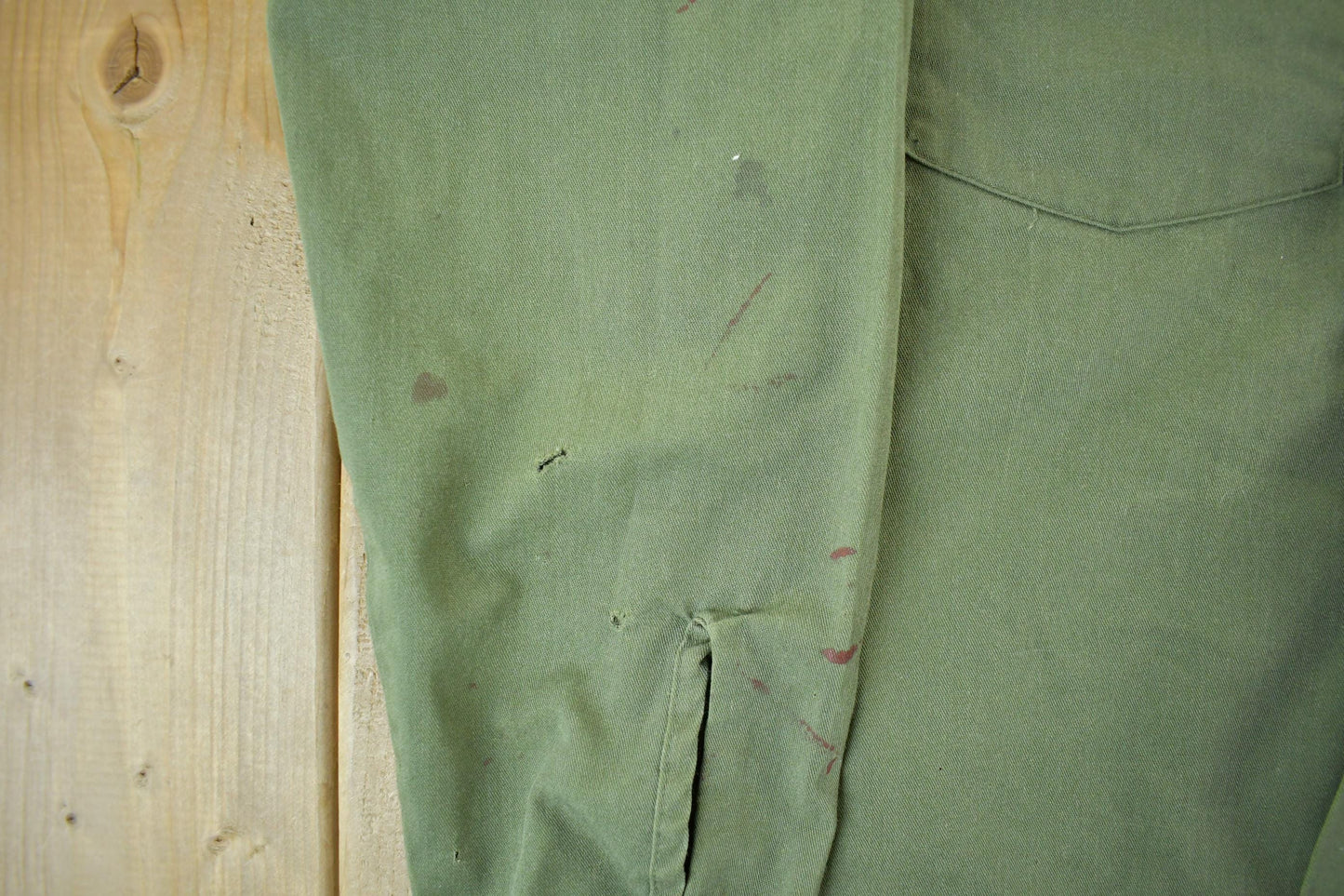 Vintage 1960s OG-107 Military Sateen Shirt Men's Large from propervintagecanada