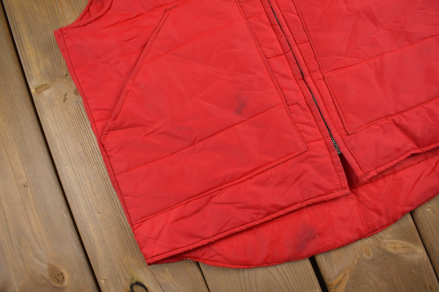 Vintage 1960s Ohio State University Champion Puffer Vest Men's Medium from propervintagecanada