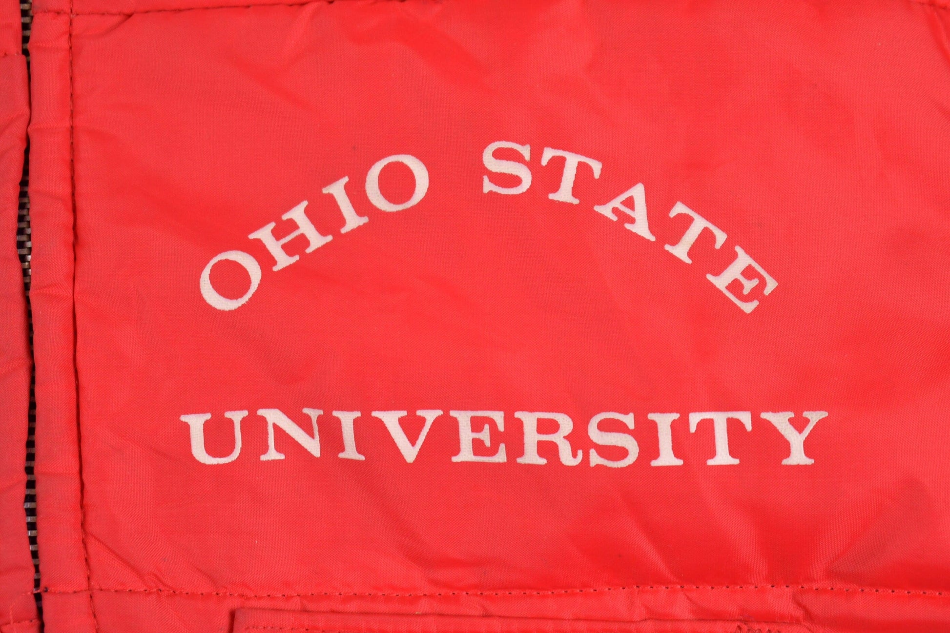 Vintage 1960s Ohio State University Champion Puffer Vest Men's Medium from propervintagecanada
