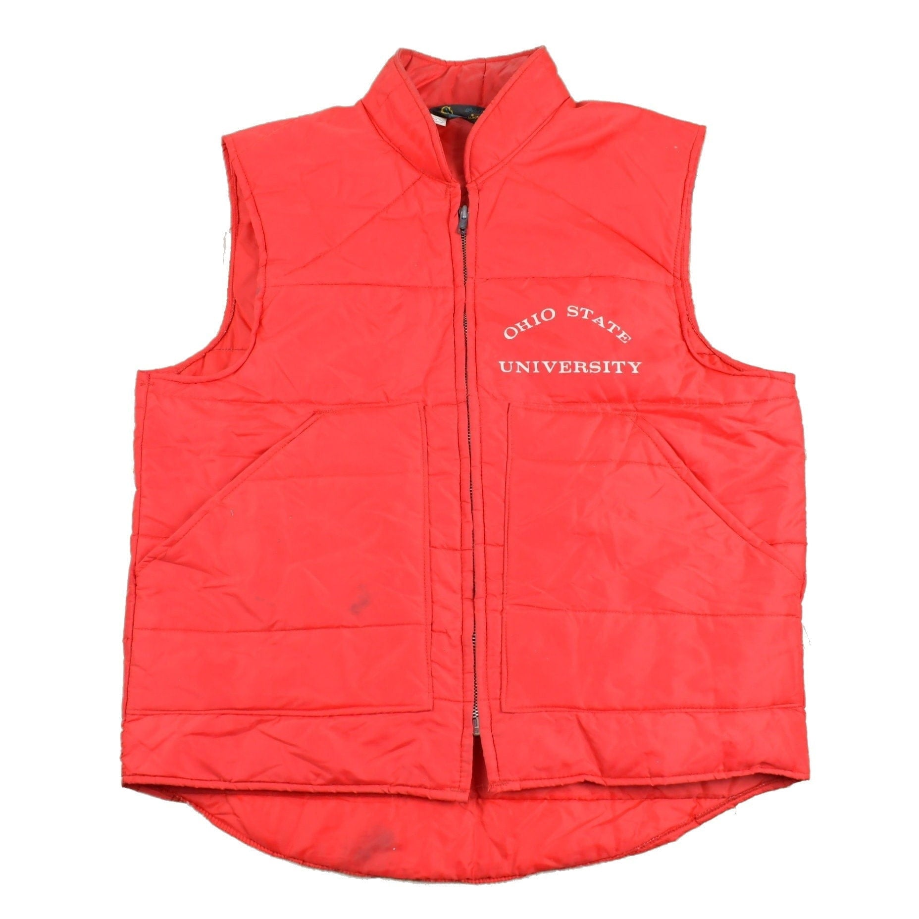 Vintage 1960s Ohio State University Champion Puffer Vest Men's Medium from propervintagecanada