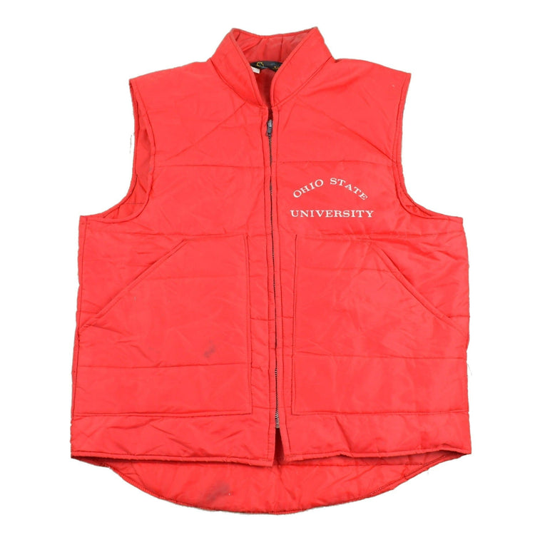 Vintage 1960s Ohio State University Champion Puffer Vest Men's Medium from propervintagecanada
