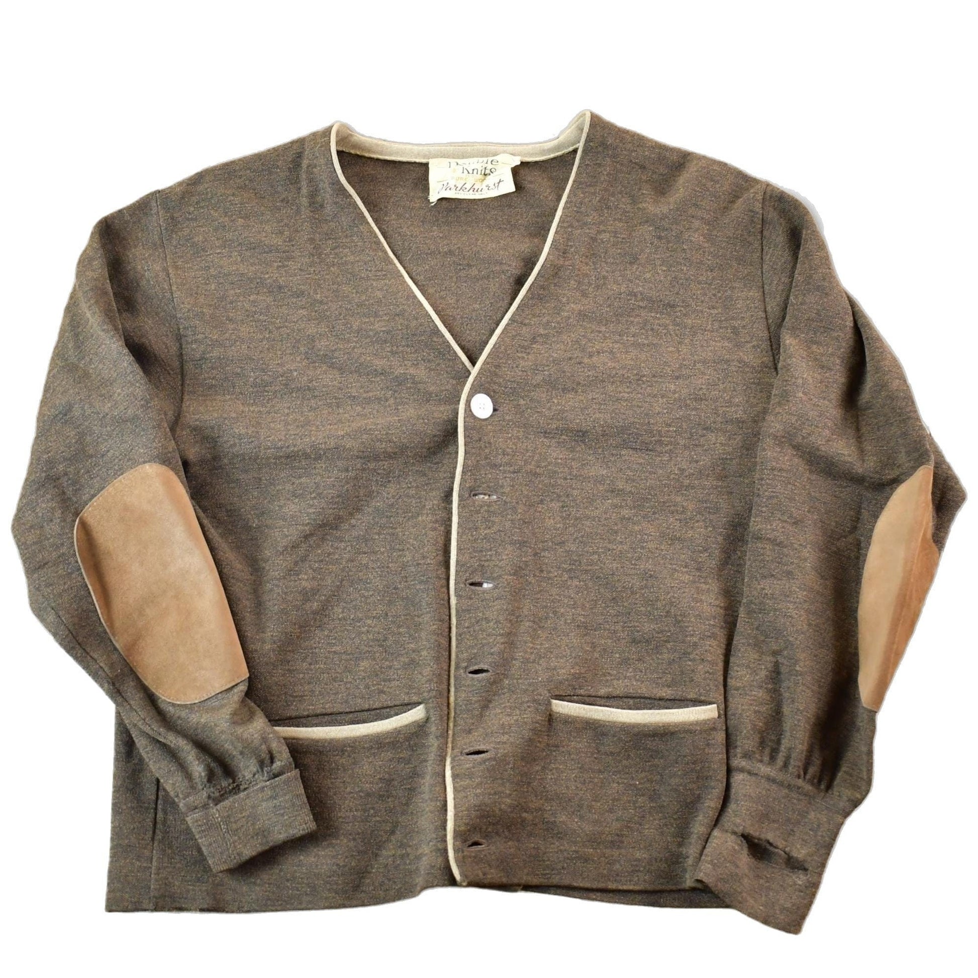 Vintage 1960s Parkhurst Double Knits Wool Knit Sweater Mens M from propervintagecanada