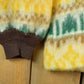 Vintage 1960s Patterned Mohair Cardigan Sweater from propervintagecanada
