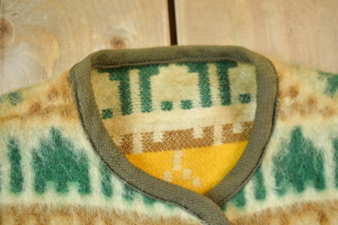 Vintage 1960s Patterned Mohair Cardigan Sweater from propervintagecanada