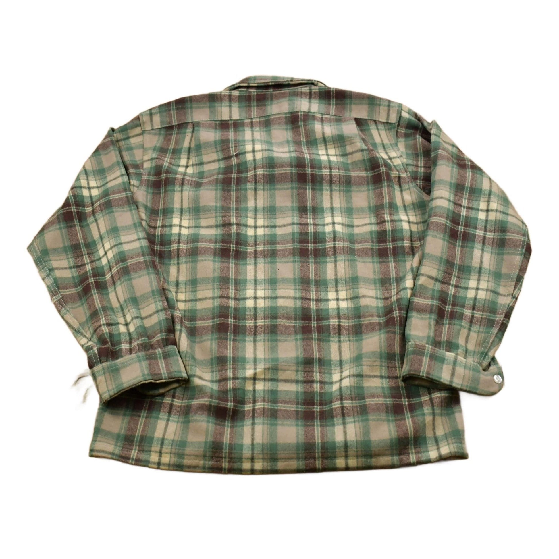 Vintage 1960s Pendleton 100% Wool Button Up Shirt Men's Medium from propervintagecanada