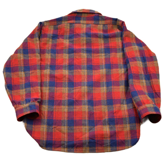 Vintage 1960s Pendleton Plaid Button Up Board Shirt Men's Large from propervintagecanada