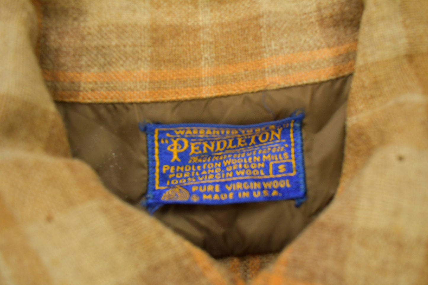 Vintage 1960s Pendleton Plaid Button Up Board Shirt Men's S from propervintagecanada