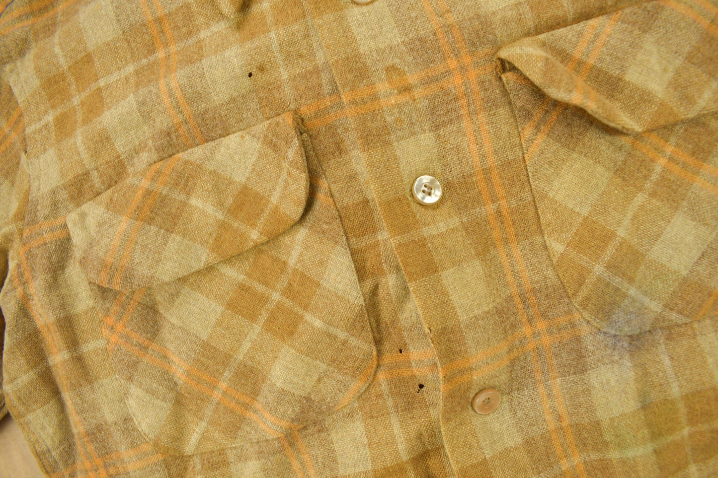 Vintage 1960s Pendleton Plaid Button Up Board Shirt Men's S from propervintagecanada