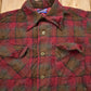 Vintage 1960s Pendleton Plaid Button Up Flannel Shirt / 100% Virgin Wool / Loop Button / Outdoor / Casual Wear / Made In USA / True Vintage from propervintagecanada