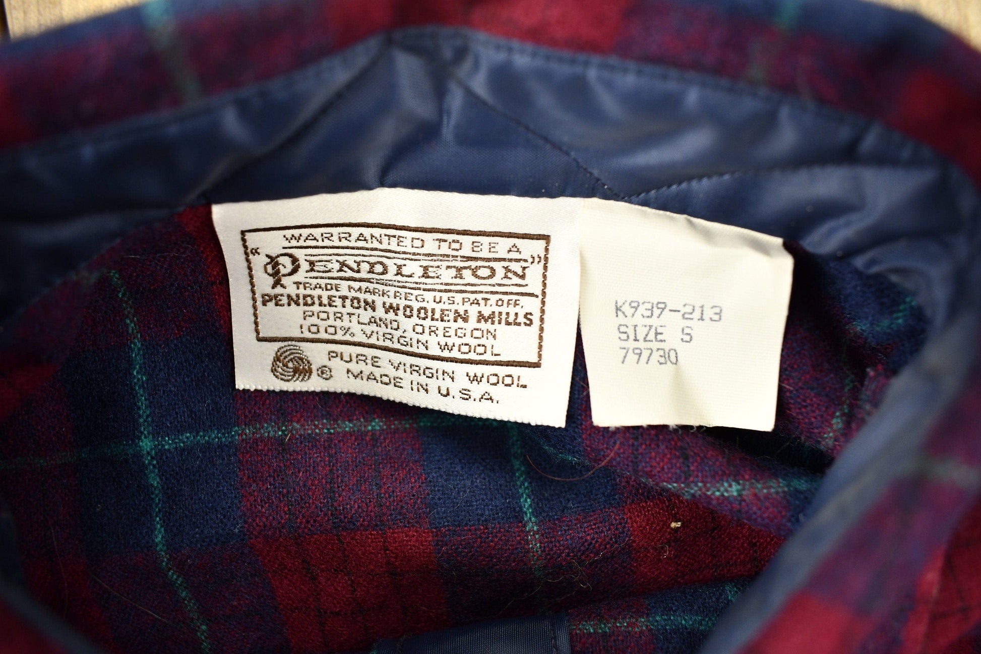 Vintage 1960s Pendleton Plaid Button Up Flannel Shirt / 100% Virgin Wool / Loop Button / Outdoor / Casual Wear / Made In USA / True Vintage from propervintagecanada