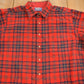 Vintage 1960s Pendleton Plaid Button Up Flannel Shirt Men's XL from propervintagecanada