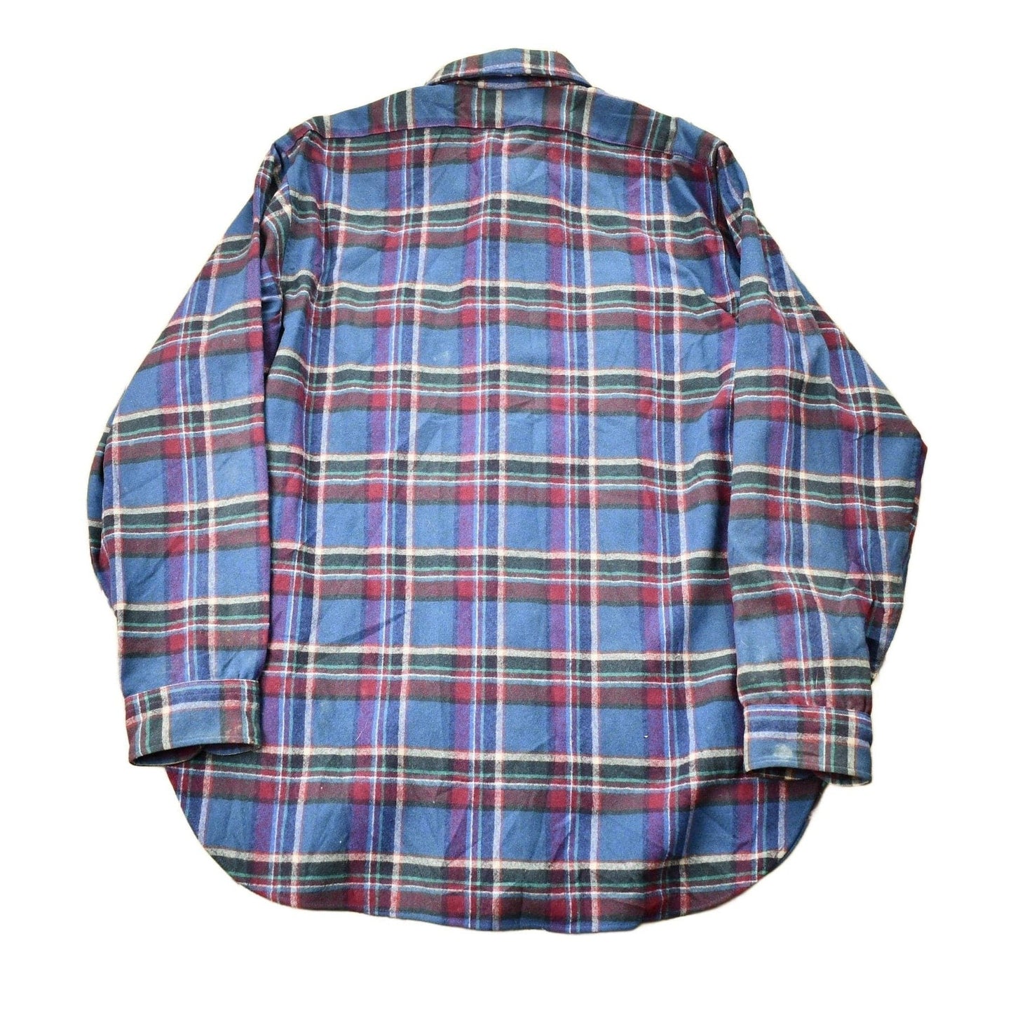 Vintage 1960s Pendleton Plaid Flannel Button Up Shirt Men's Large from propervintagecanada