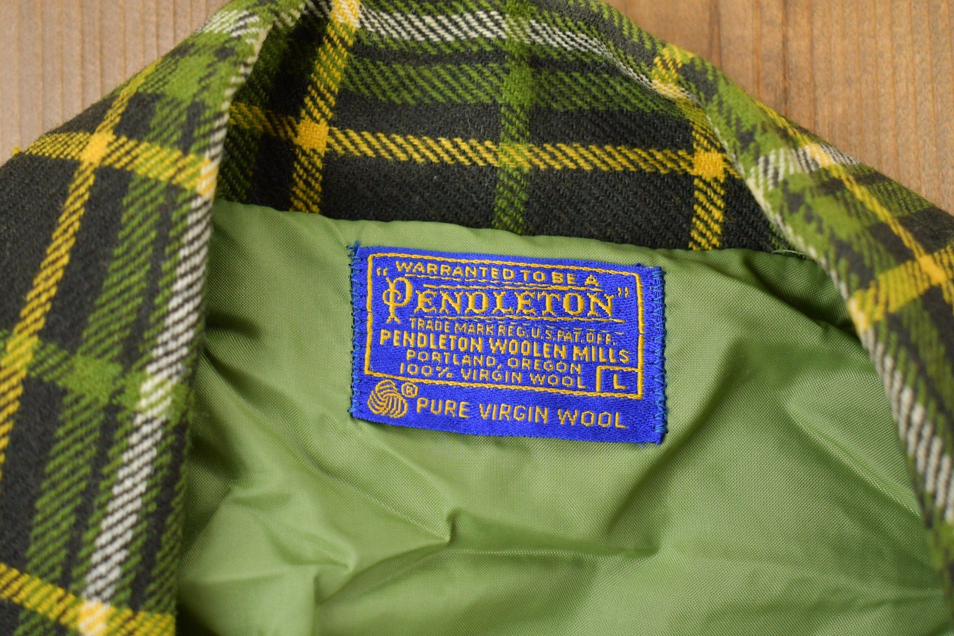 Vintage 1960s Pendleton Wool Blazer Men's Large from propervintagecanada