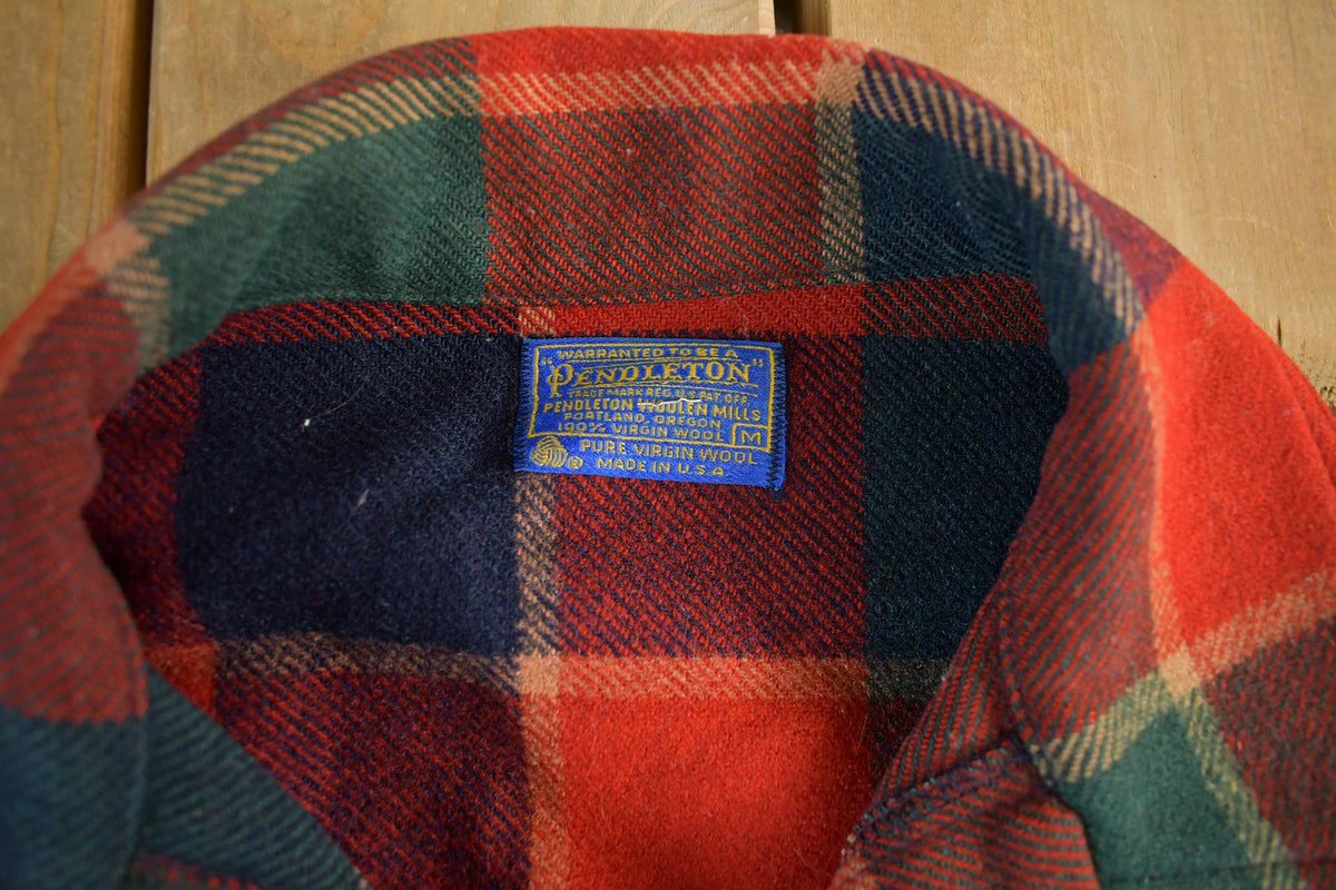 Vintage 1960s Pendleton Wool Flannel Shirt Jacket Men's Medium from propervintagecanada