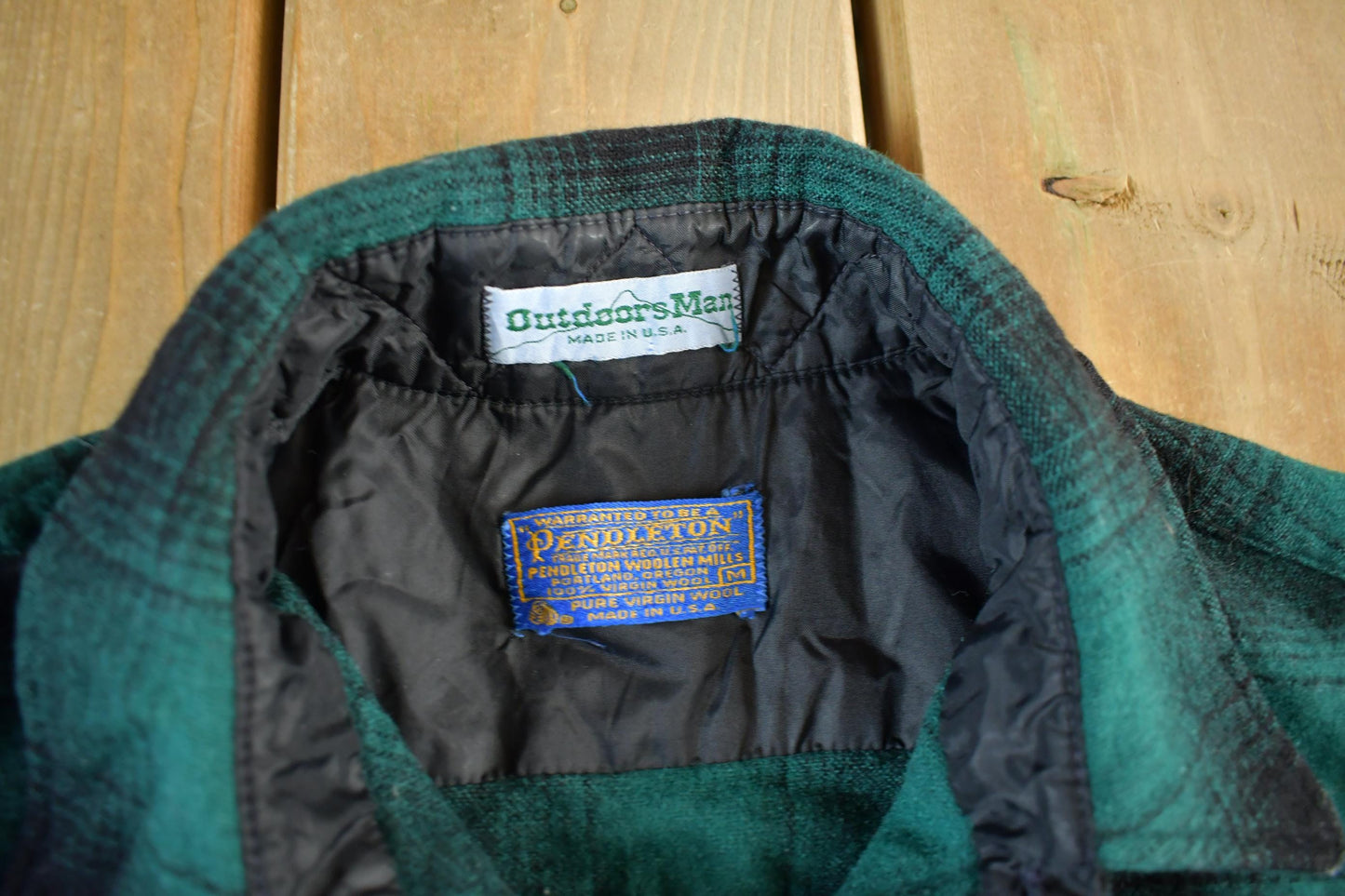 Vintage 1960s Pendleton Wool Flannel Shirt Men's Medium from propervintagecanada