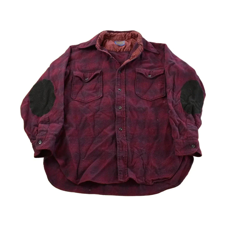 Vintage 1960s Pendleton Wool Flannel Trail Shirt Men's Large from propervintagecanada