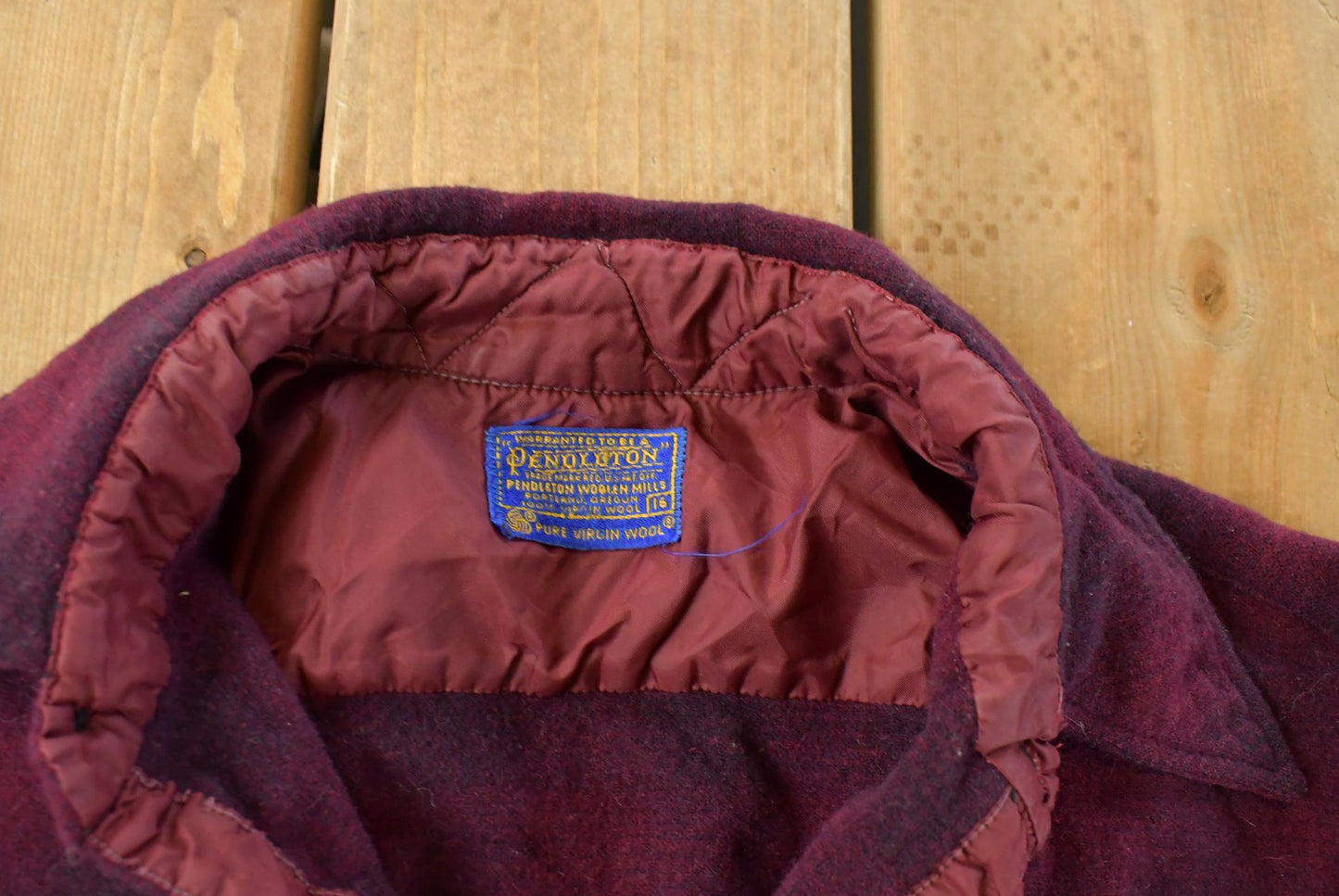 Vintage 1960s Pendleton Wool Flannel Trail Shirt Men's Large from propervintagecanada