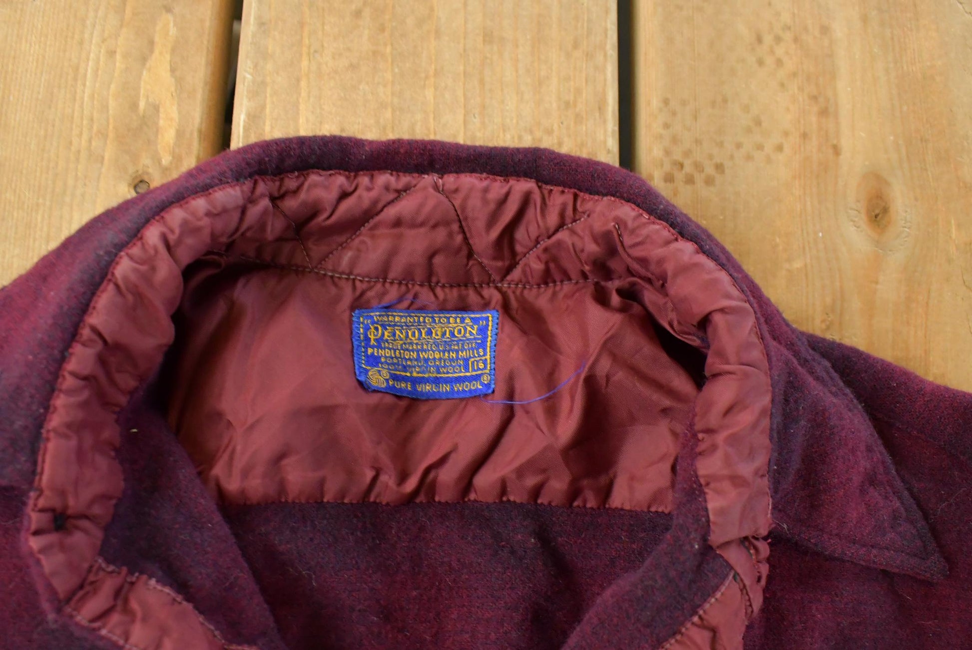 Vintage 1960s Pendleton Wool Flannel Trail Shirt Men's Large from propervintagecanada