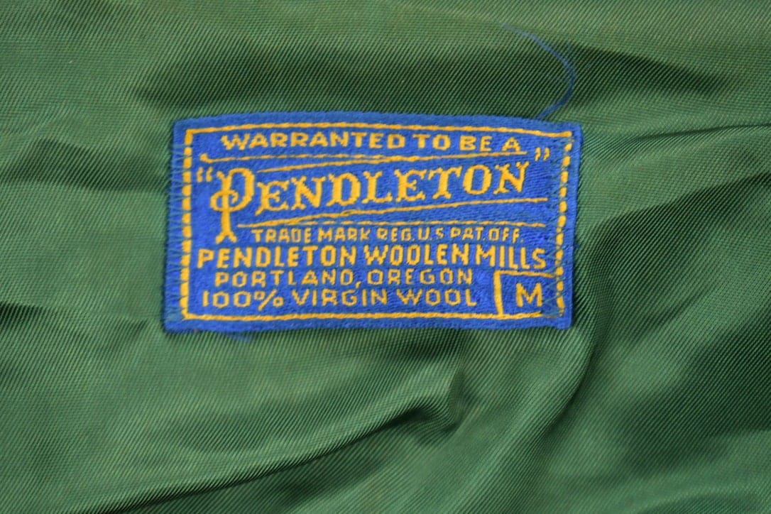 Vintage 1960s Pendleton Woolen Mills Vintage Button Up Blazer Shirt Men's Medium from propervintagecanada