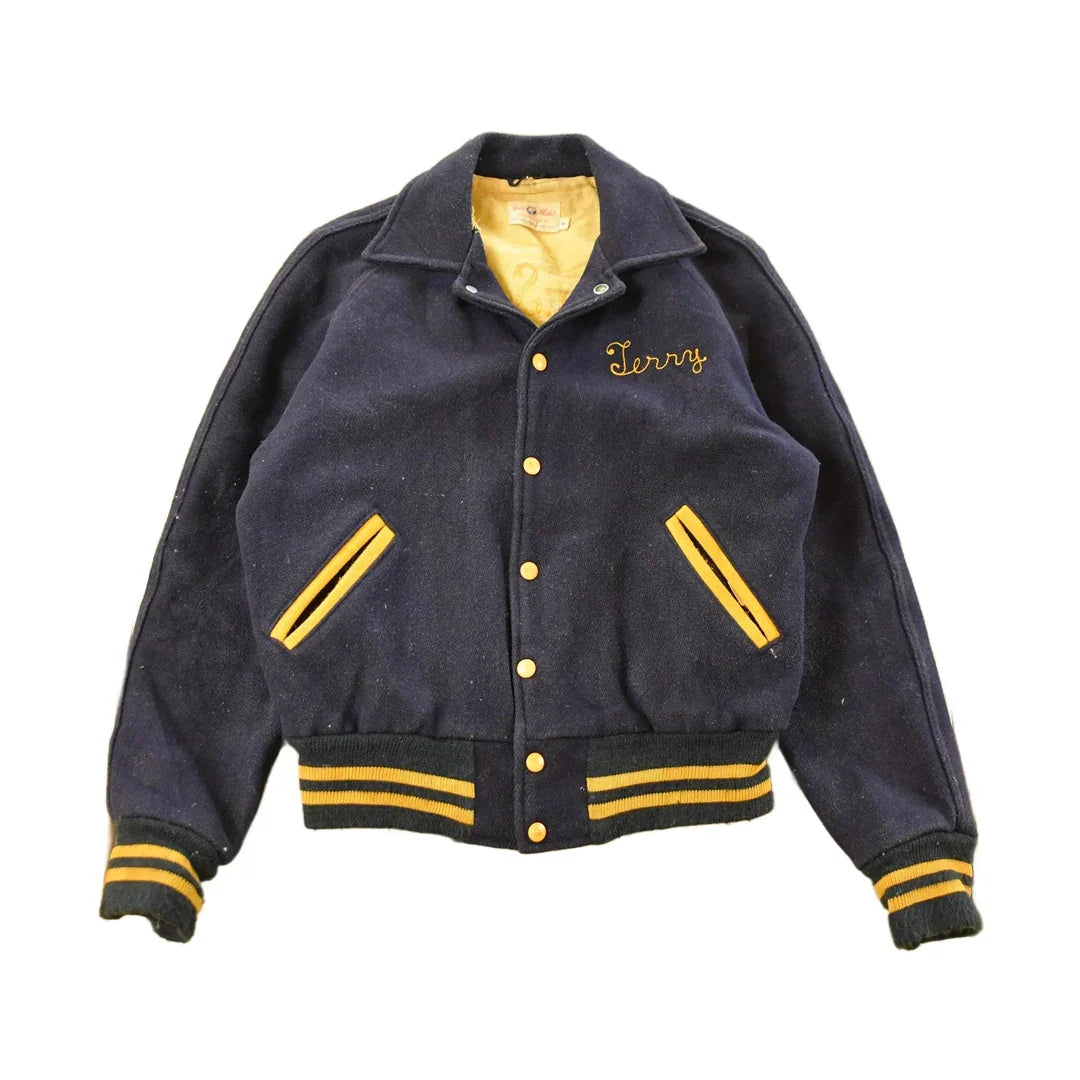 Vintage 1960s Penna School For The Deaf Wool Varsity Jacket Men's S from propervintagecanada