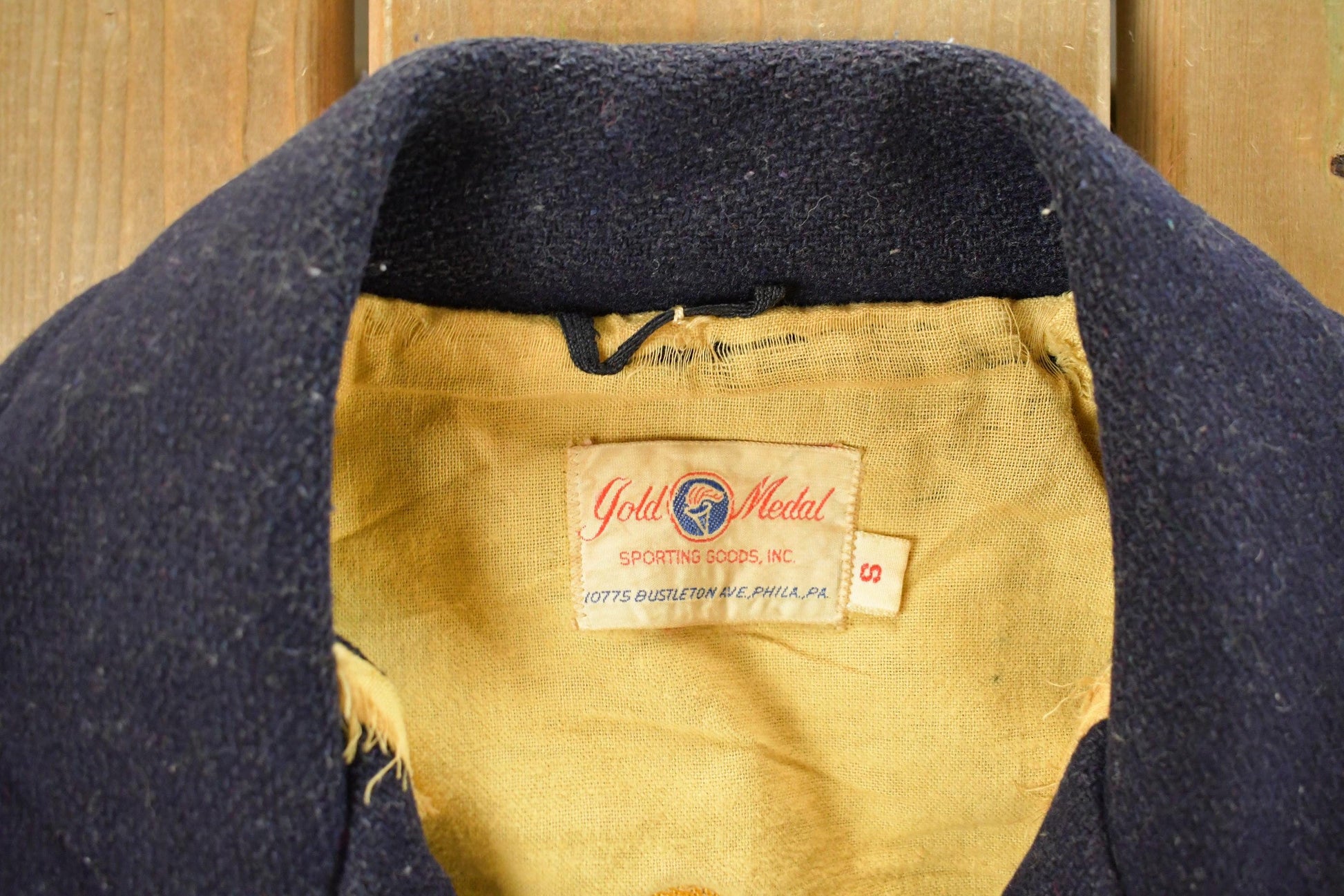 Vintage 1960s Penna School For The Deaf Wool Varsity Jacket Men's S from propervintagecanada