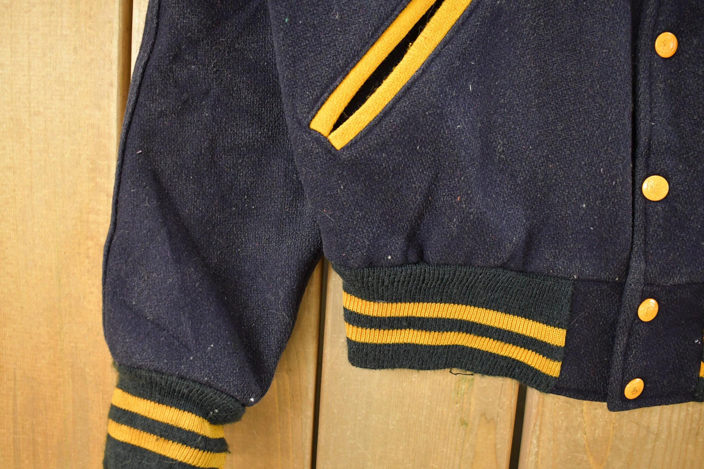 Vintage 1960s Penna School For The Deaf Wool Varsity Jacket Men's S from propervintagecanada