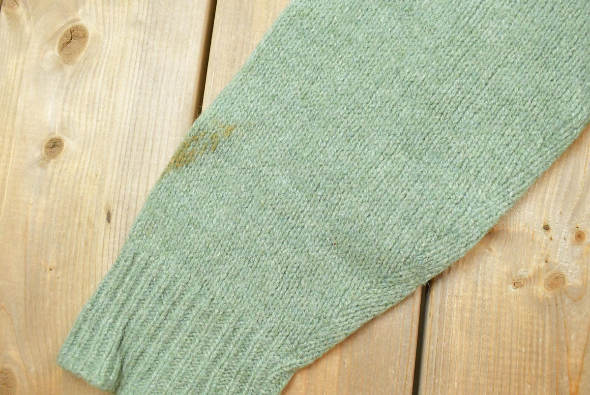 Vintage 1960s Pilgrim Sears Roebuck Wool Knit Zip Up Cardigan Sweater Womens Large from propervintagecanada