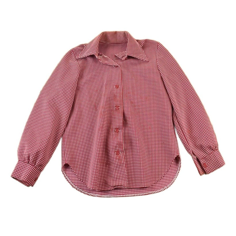 Vintage 1960s Plaid Button Up Shirt Men's Medium from propervintagecanada