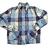 Vintage 1960s Plaid Flannel Button Up Shirt Men&