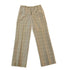 Vintage 1960s Plaid Pleated Dress Pants Men&