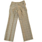 Vintage 1960s Plaid Pleated Dress Pants Men's 30 x 30 from propervintagecanada
