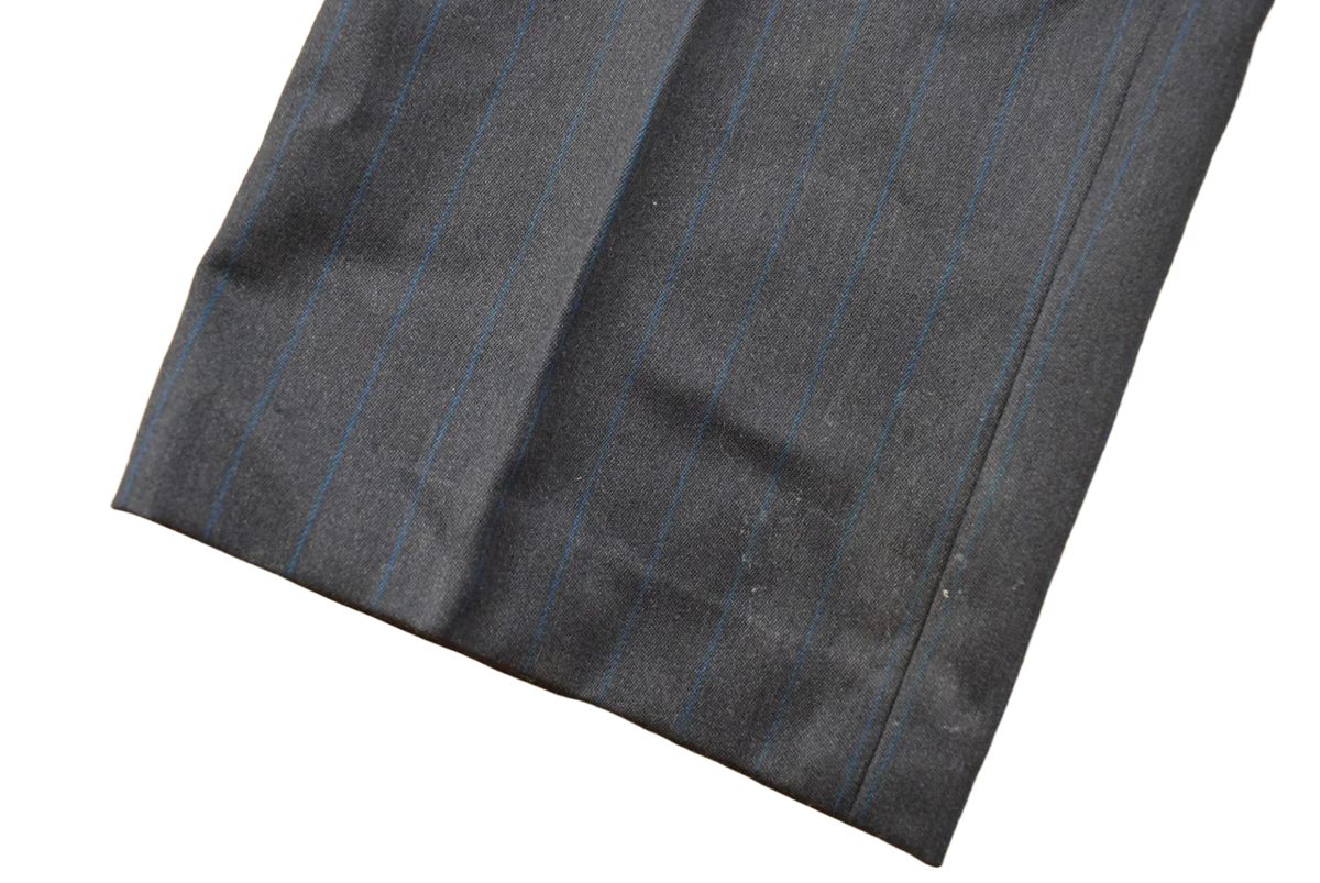 Vintage 1960s Pleated Pinstripe Trousers Men's 31 x 31 from propervintagecanada