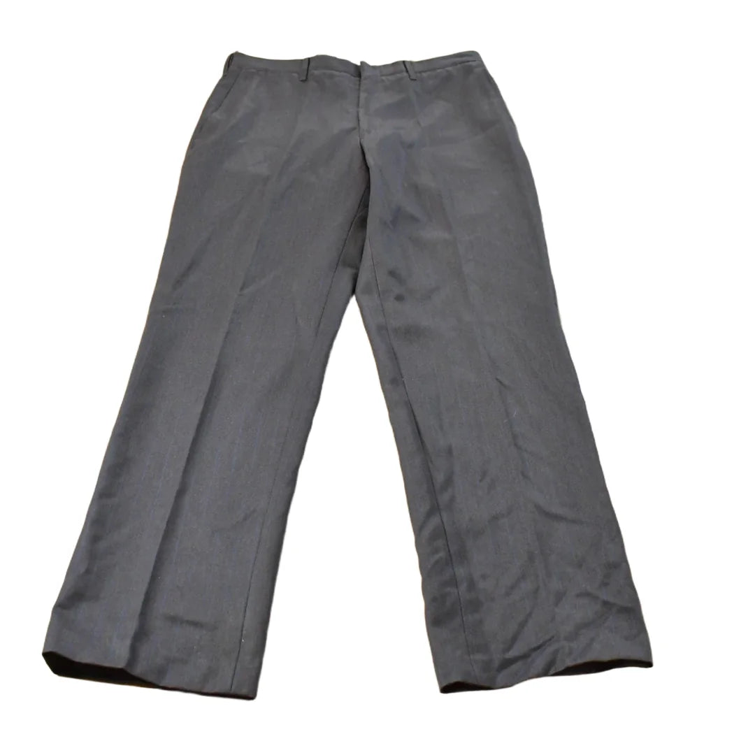 Vintage 1960s Pleated Pinstripe Trousers Men's 31 x 31 from propervintagecanada