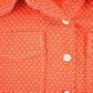 Vintage 1960s Polka Dot Button Up Shirt Men's S from propervintagecanada
