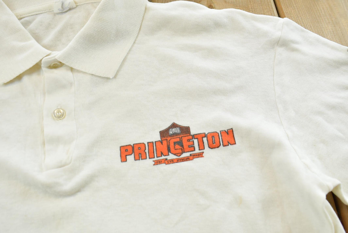 Vintage 1960s Princeton University Collegiate Collared Polo Shirt Mens S from propervintagecanada