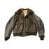 Vintage 1960s Schott IS-674-MS Brown Leather Flight Jacket Men&