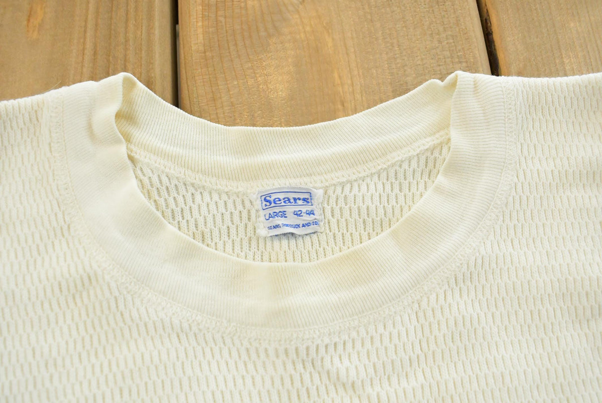 Vintage 1960s Sears Thermal Undershirt Mens S from propervintagecanada