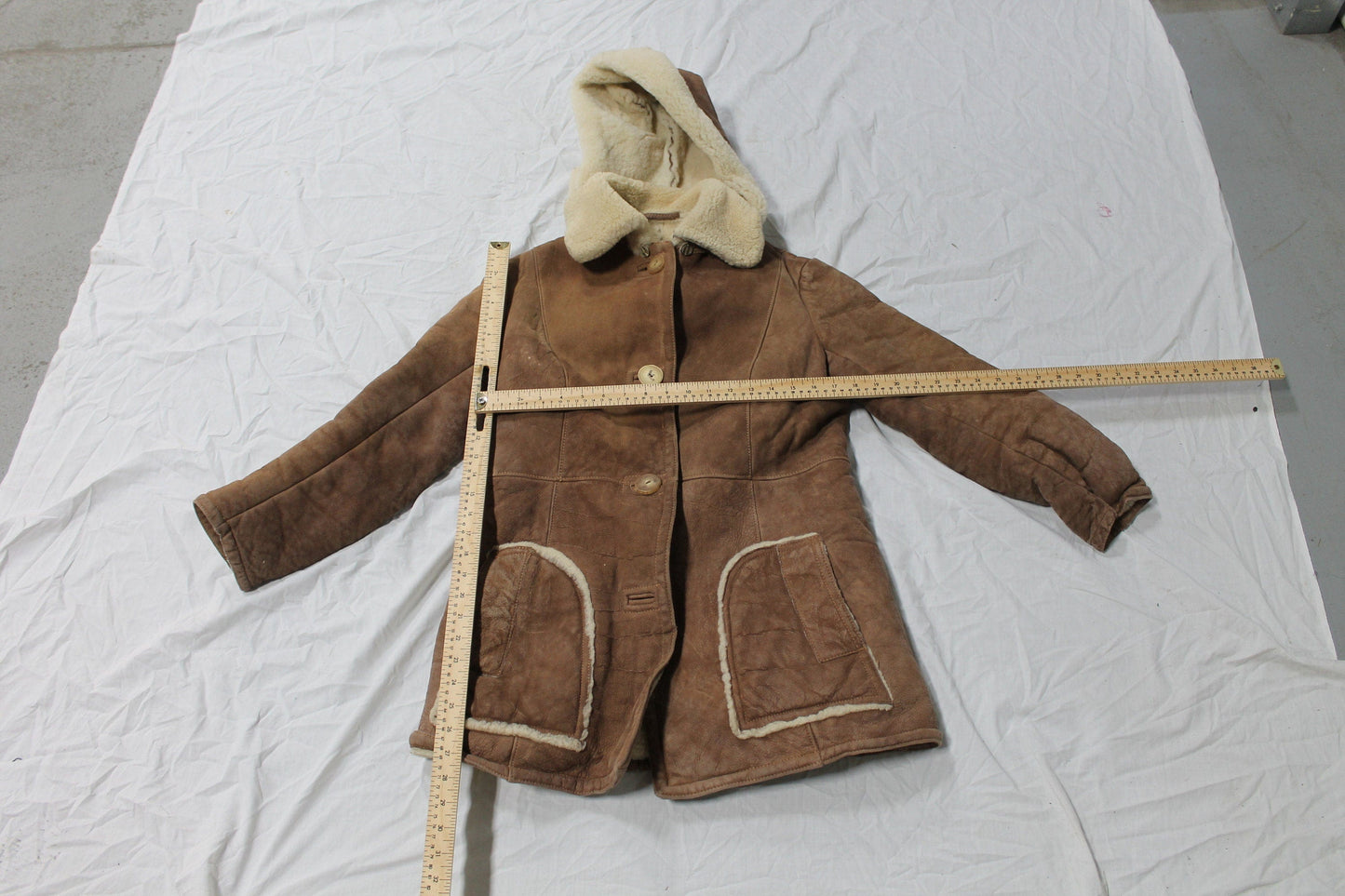 Vintage 1960s Shearling Long Coat from propervintagecanada