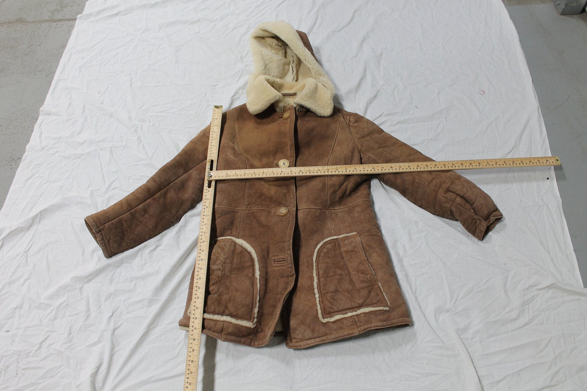 Vintage 1960s Shearling Long Coat from propervintagecanada
