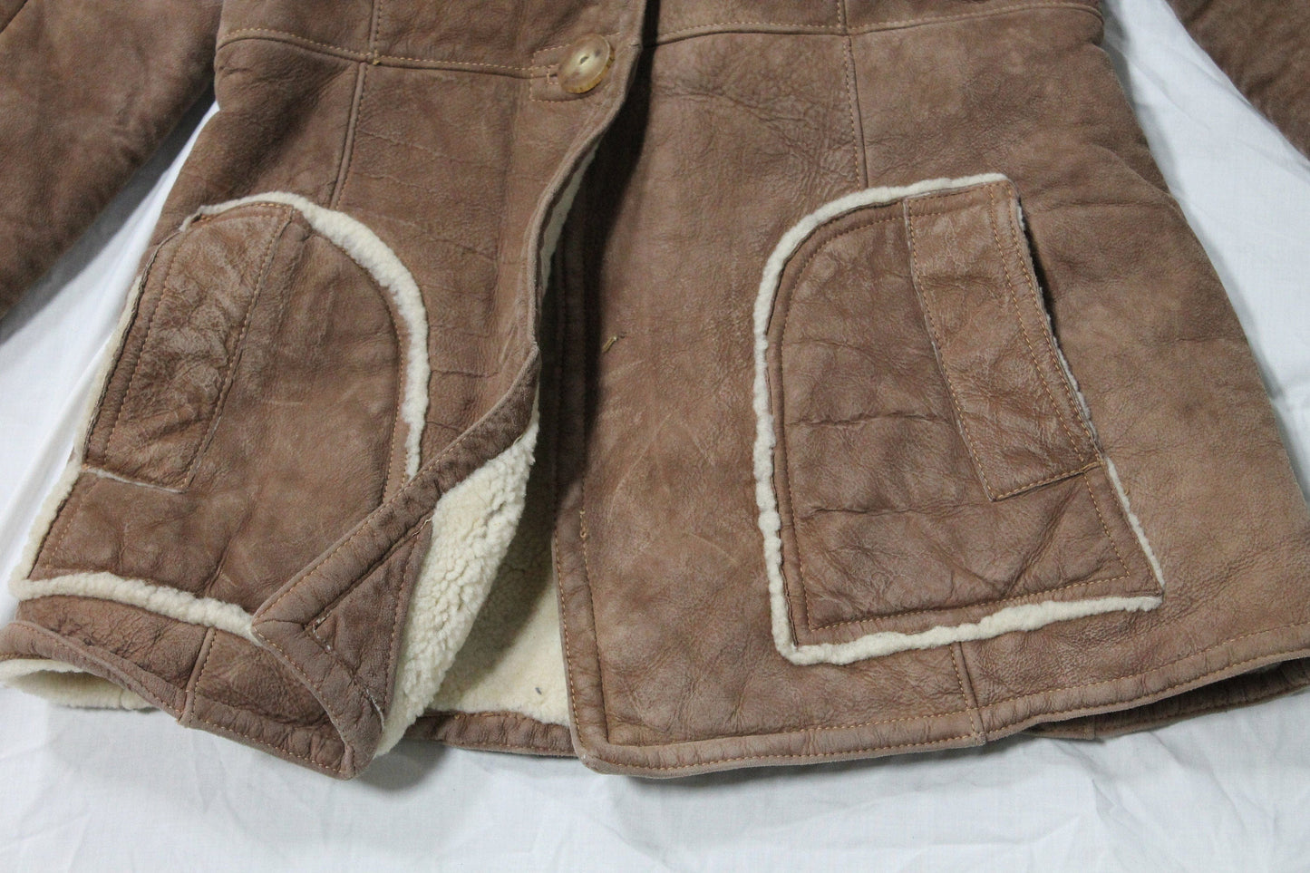 Vintage 1960s Shearling Long Coat from propervintagecanada