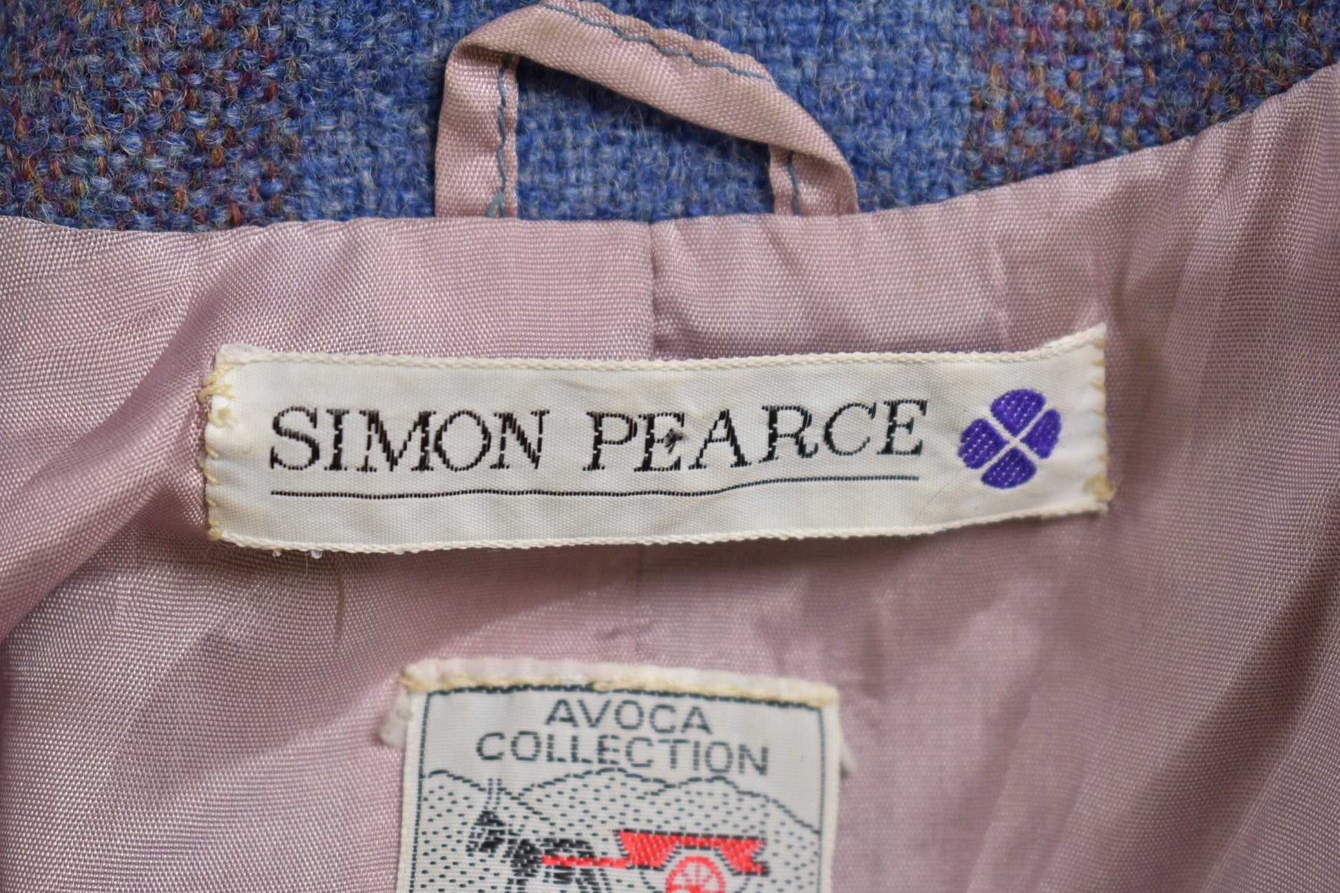 Vintage 1960s Simon Pearce Striped Wool Jacket Button Up Men's Small from propervintagecanada